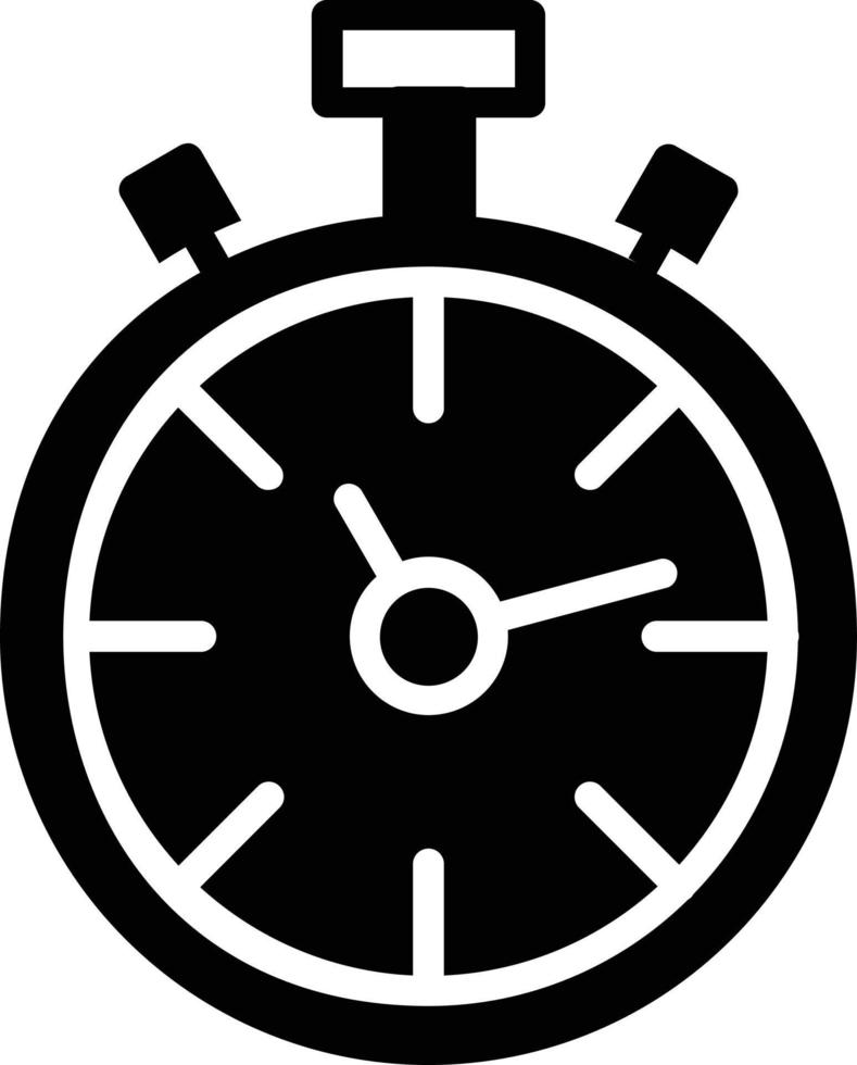 Stopwatch Glyph Icon vector