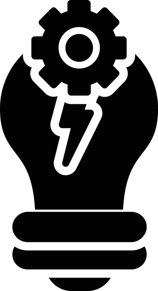 Inspiration Glyph Icon vector