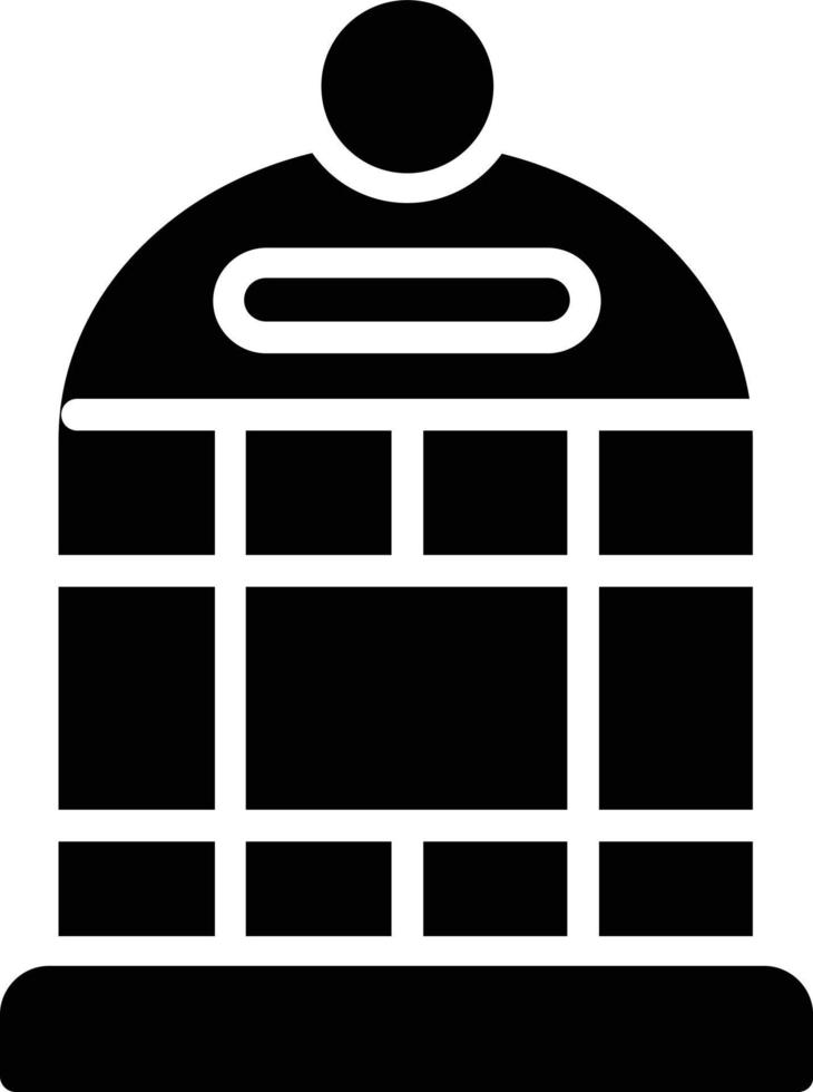 Birdcage Glyph Icon vector