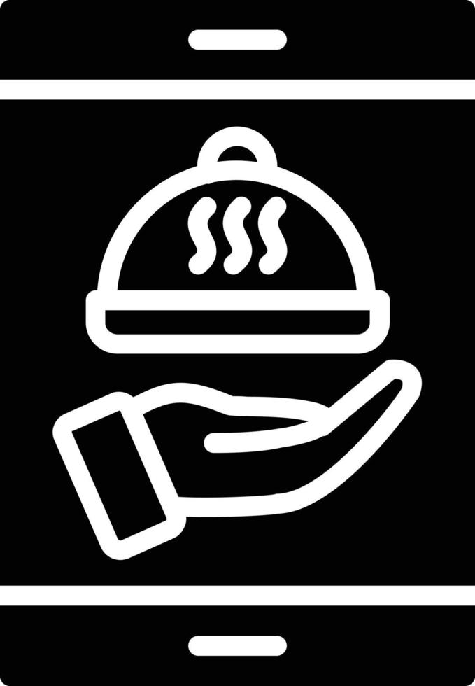 Order Food Glyph Icon vector