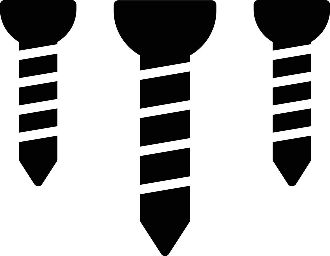 Screws Glyph Icon vector