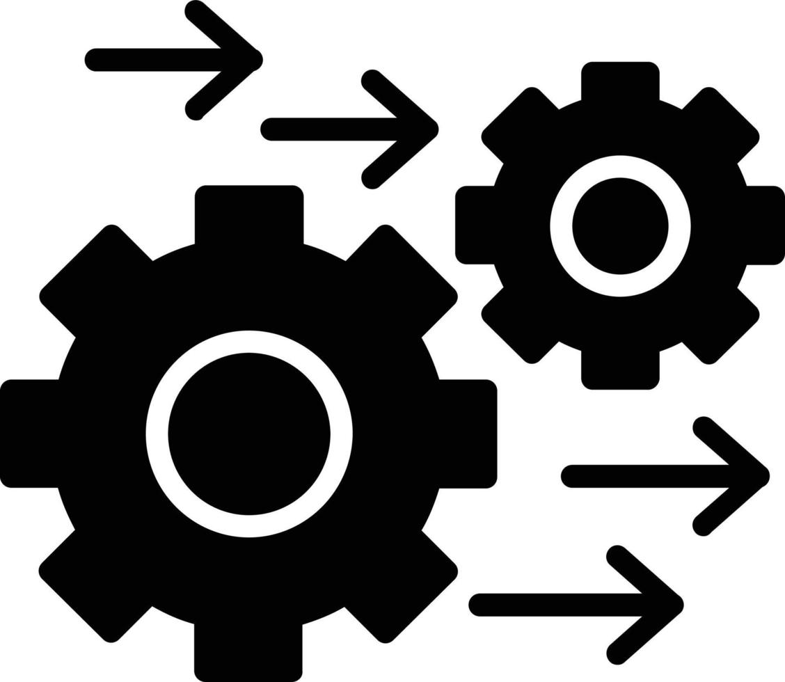 Process Glyph Icon vector