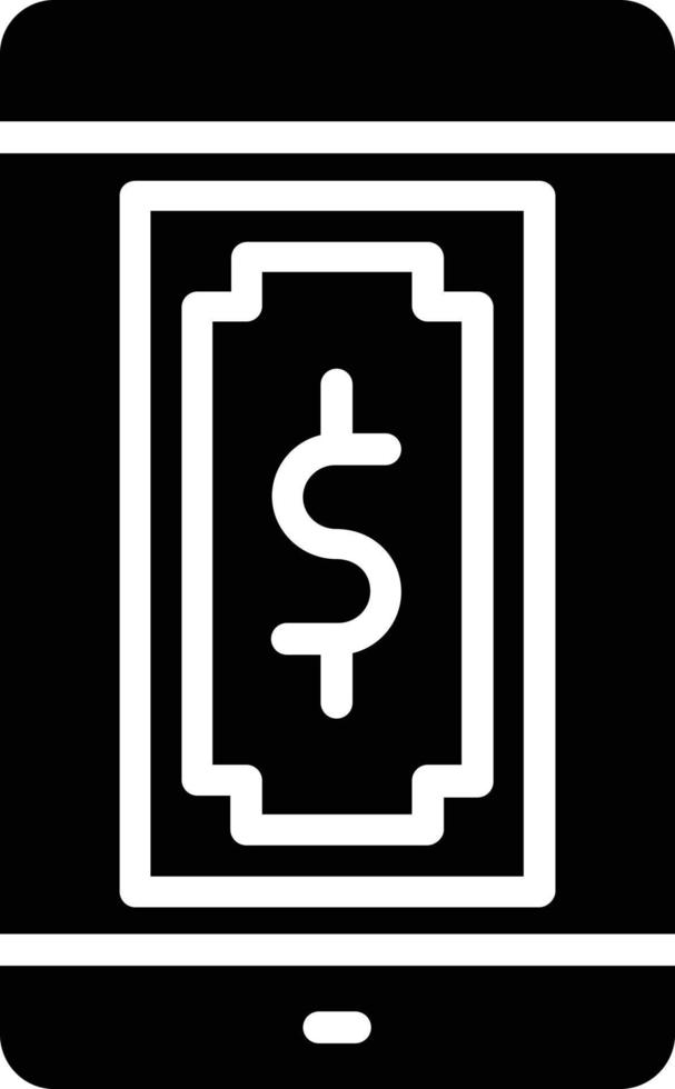 Pay Glyph Icon vector