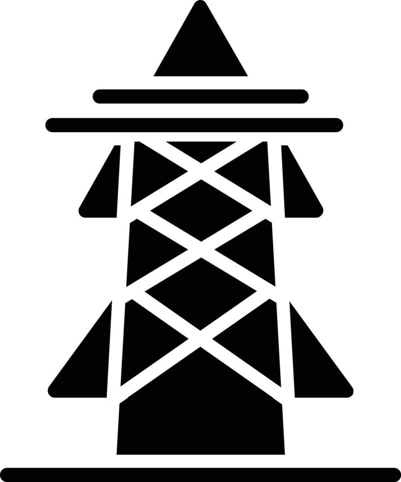 Pylon Glyph Icon vector