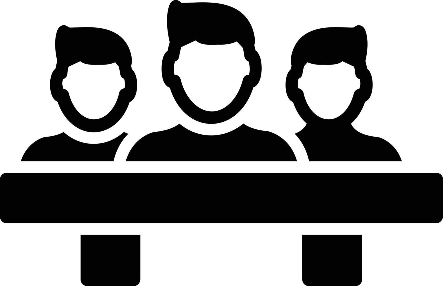 Meeting Glyph Icon vector