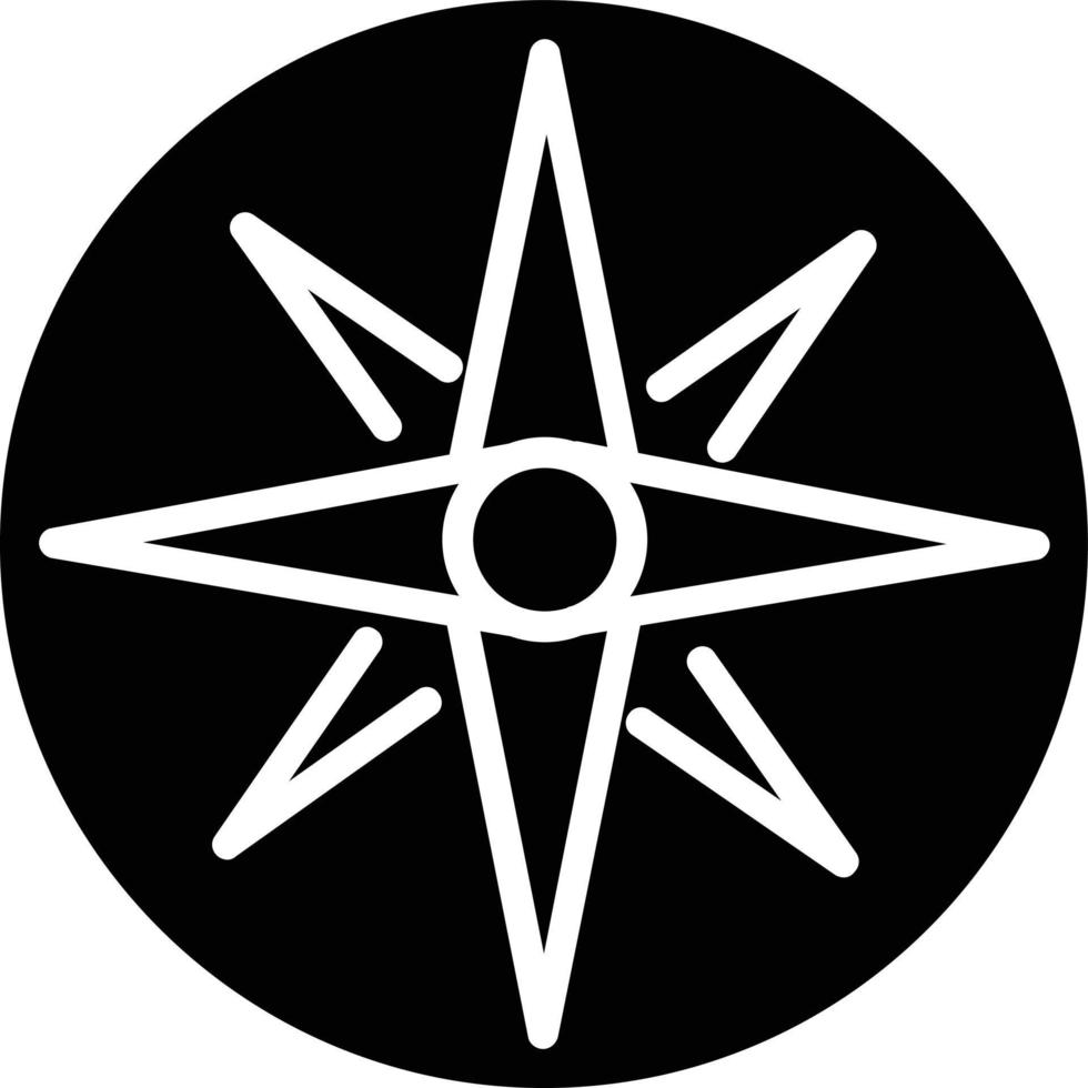 Compass Glyph Icon 9680589 Vector Art at Vecteezy
