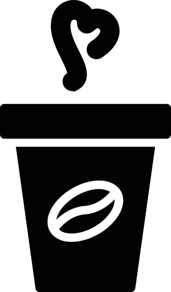 Coffee Cup Glyph Icon vector