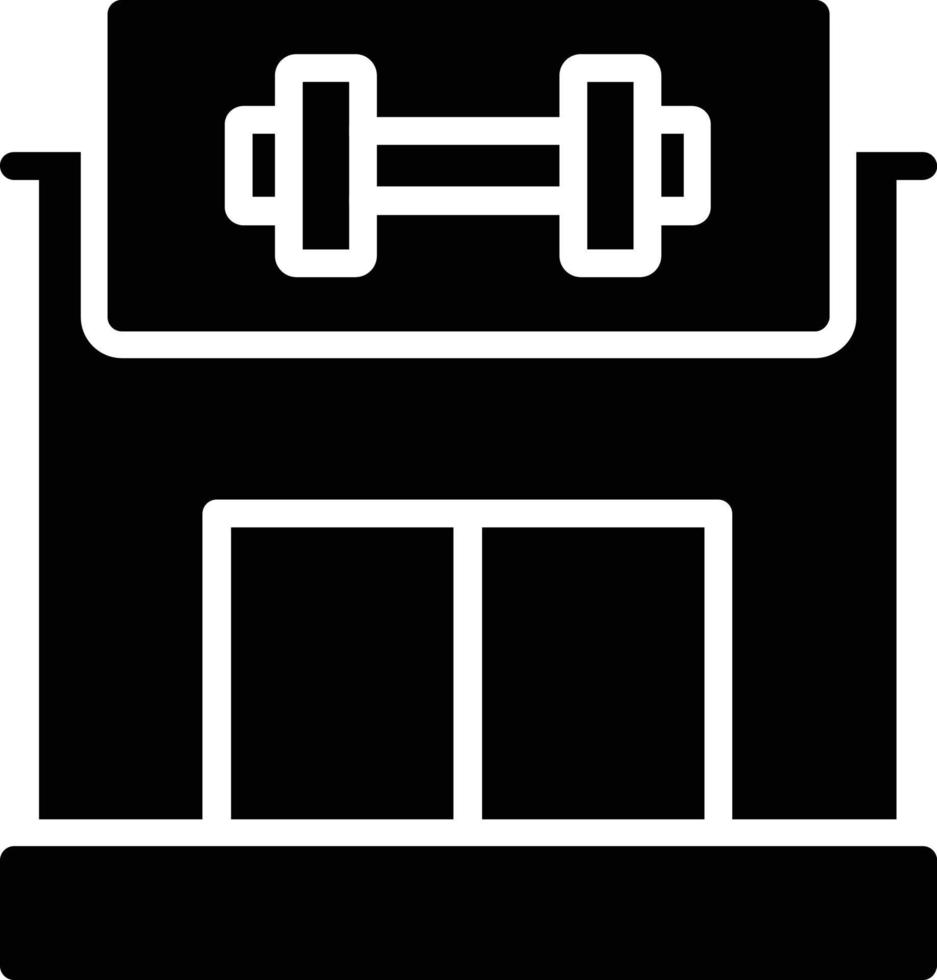 Gym Glyph Icon vector