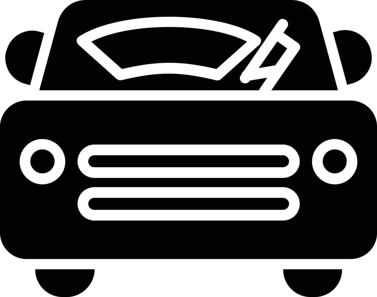 Windscreen Glyph Icon vector