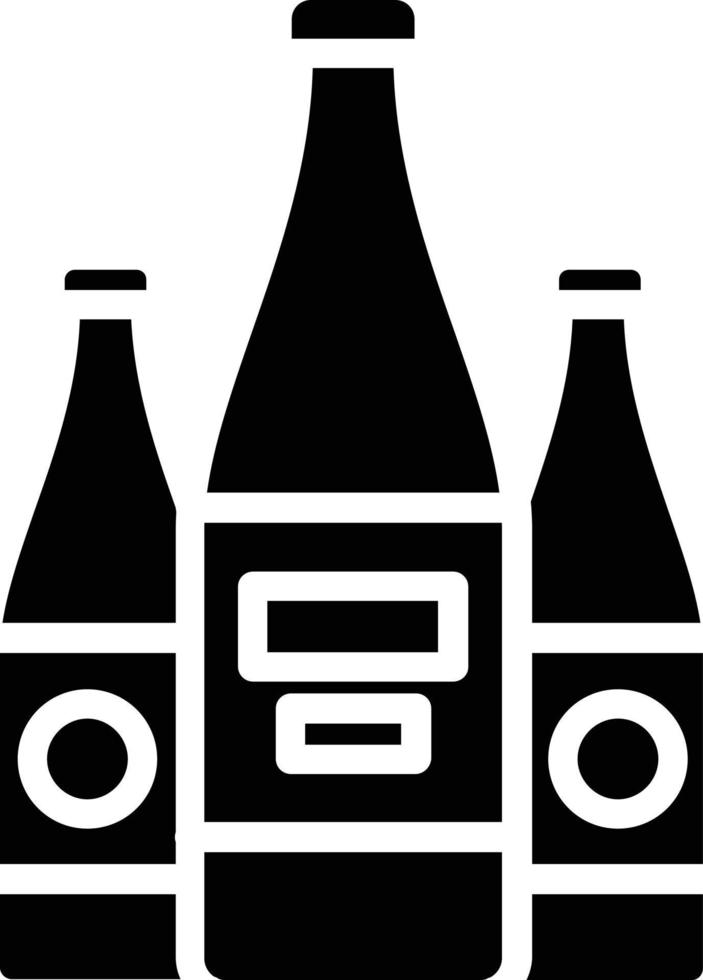 icono de glifo de bebidas alcohólicas vector