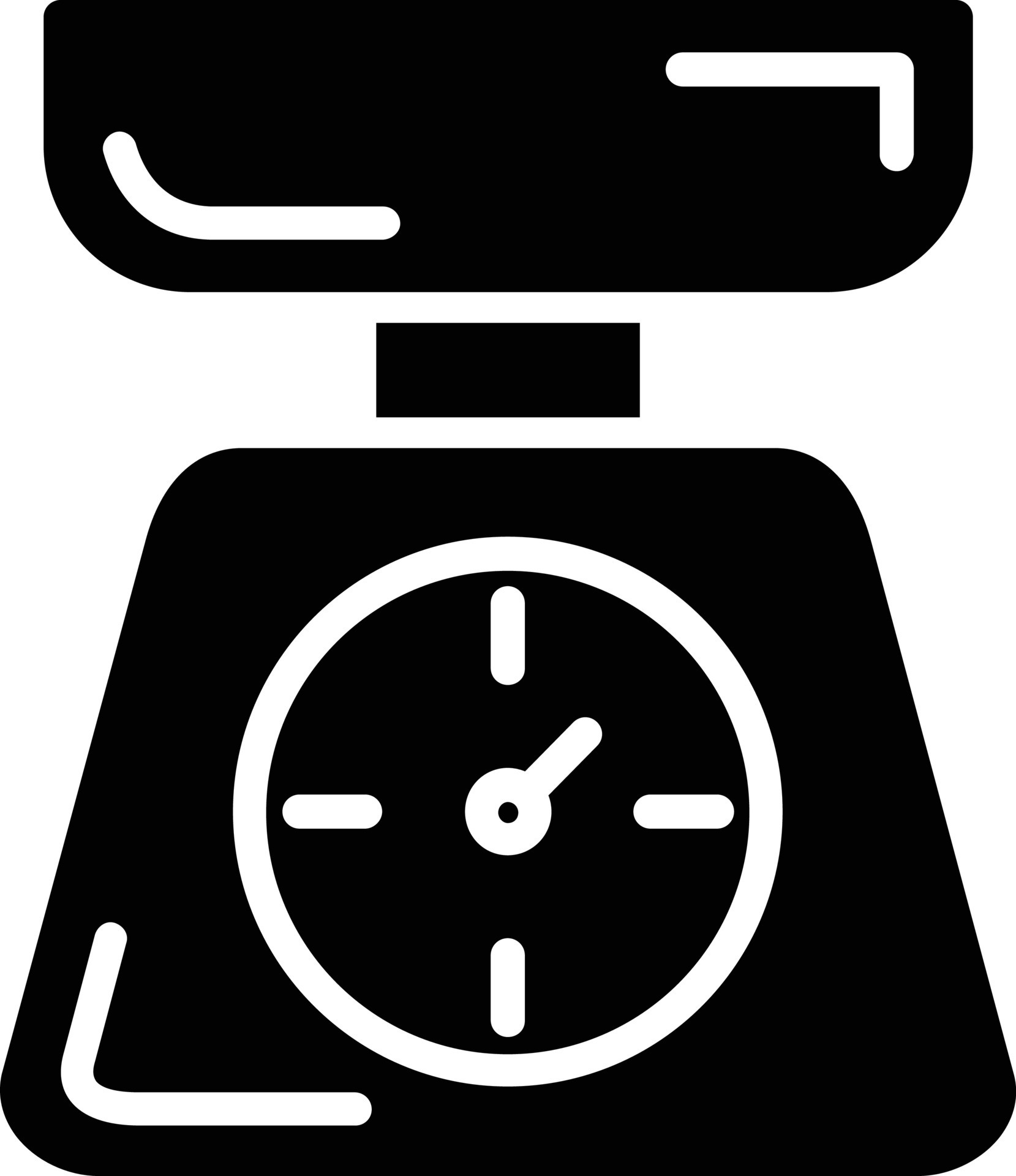 Weighting scale glyph icon 9680686 vector art at vecteezy