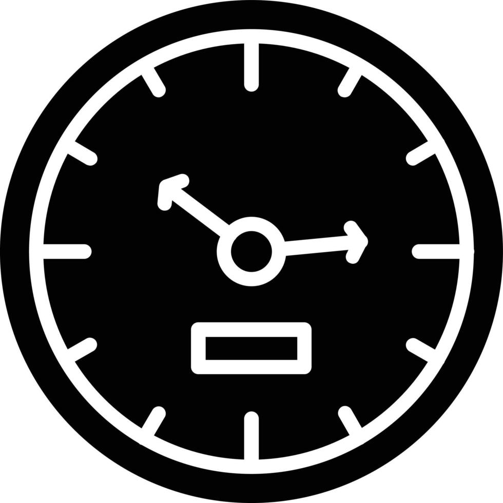 Clock Glyph Icon vector