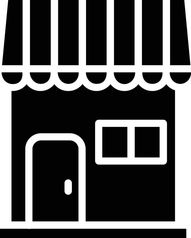 Shop Glyph Icon vector