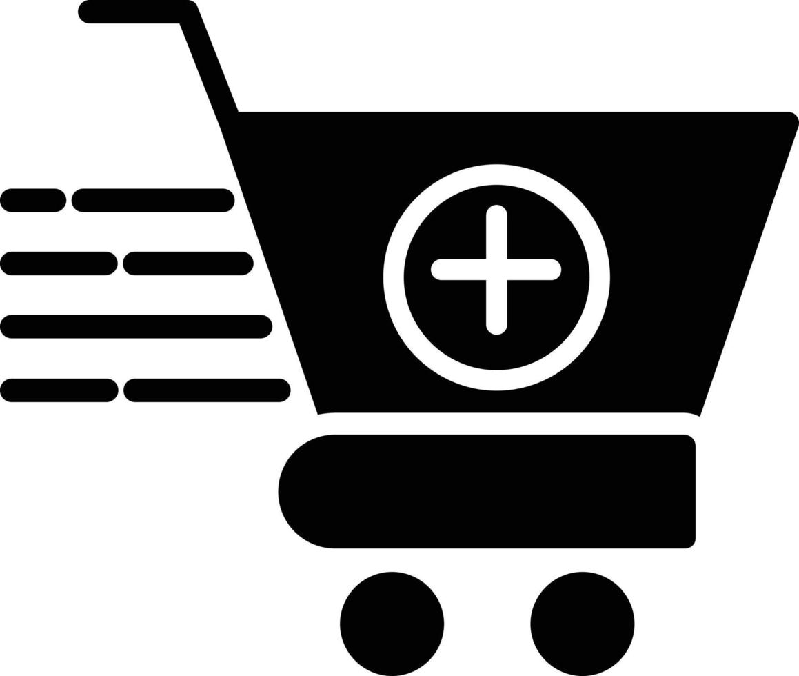 icono de glifo de compras vector