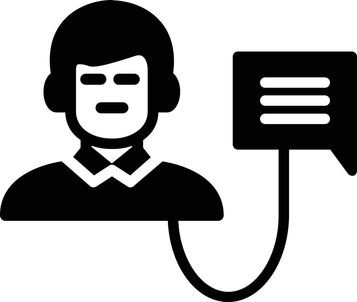 Messaging Glyph Icon vector