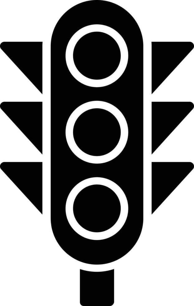 icono de glifo de semáforo vector