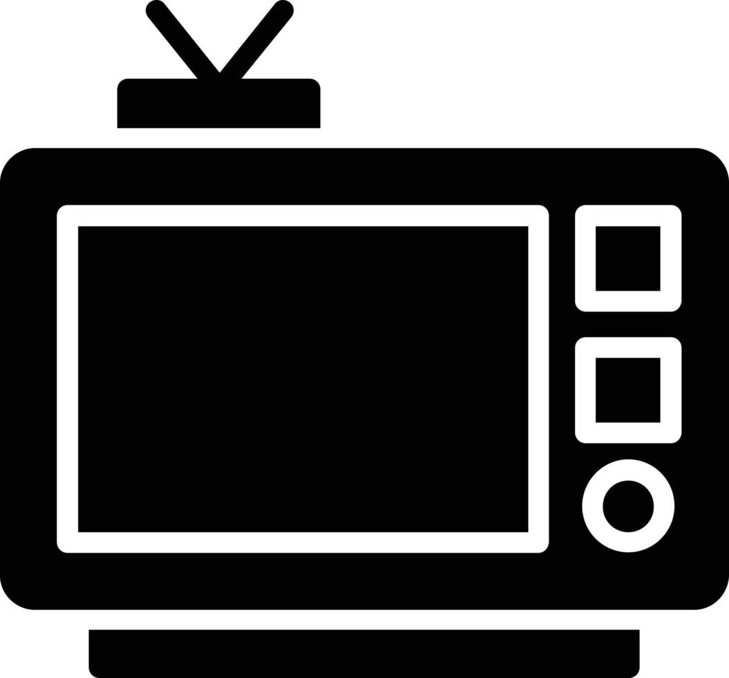 icono de glifo de tv vector