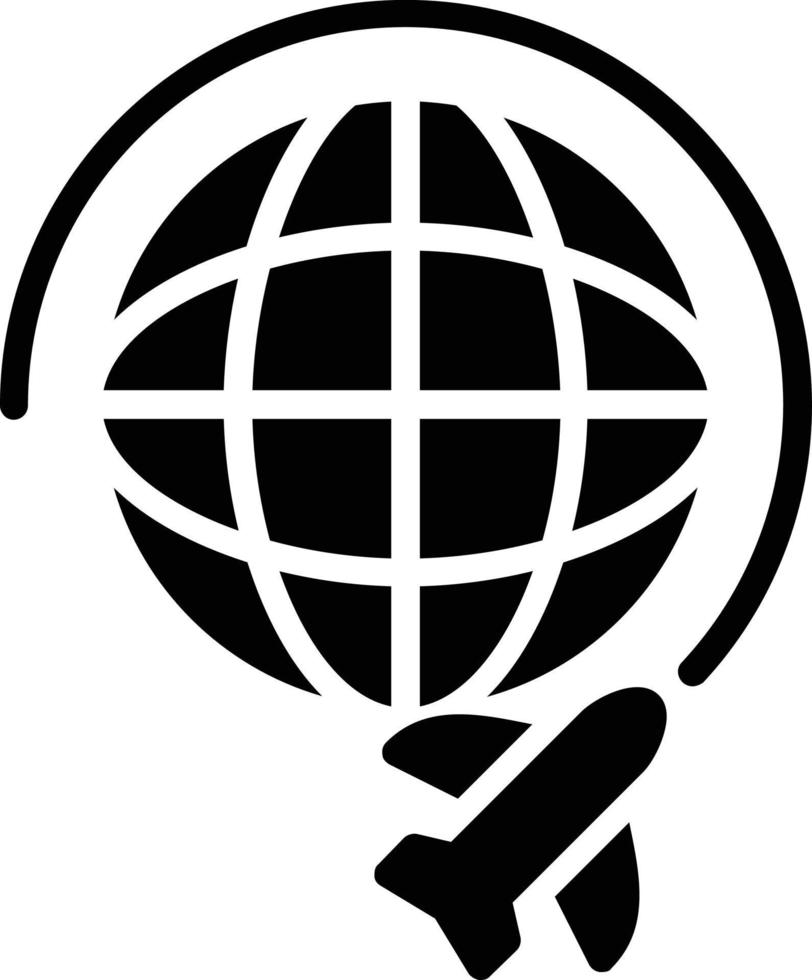 Flight Glyph Icon vector