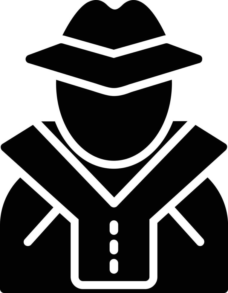 Criminal Glyph Icon vector