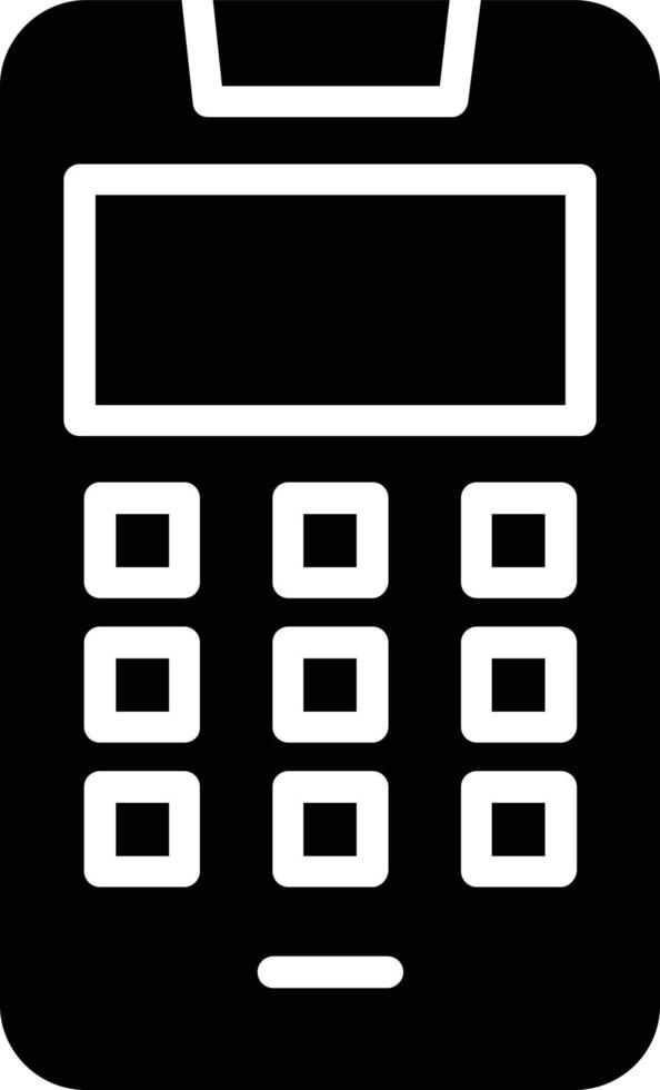 Dial Pad Glyph Icon vector
