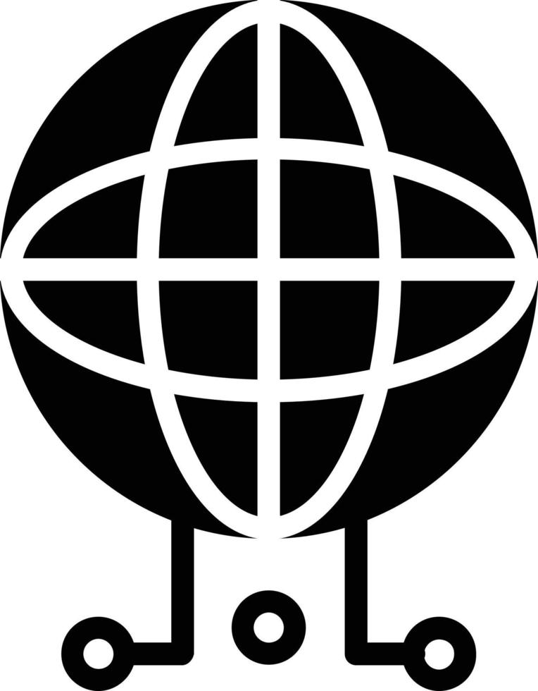 Network Glyph Icon vector