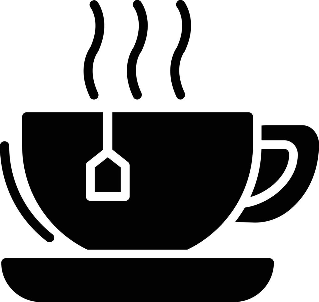 Tea Cup Glyph Icon vector