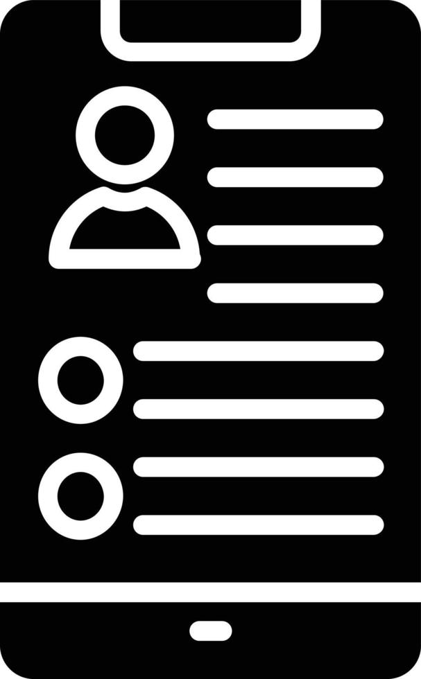 Bio Glyph Icon vector