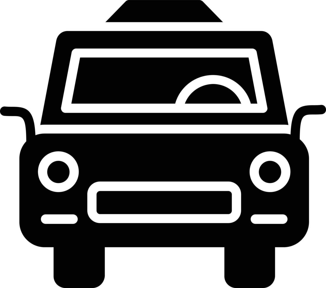 Taxi Glyph Icon vector