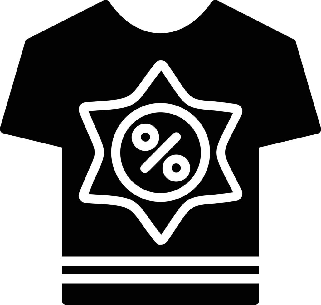 icono de glifo de camisa vector