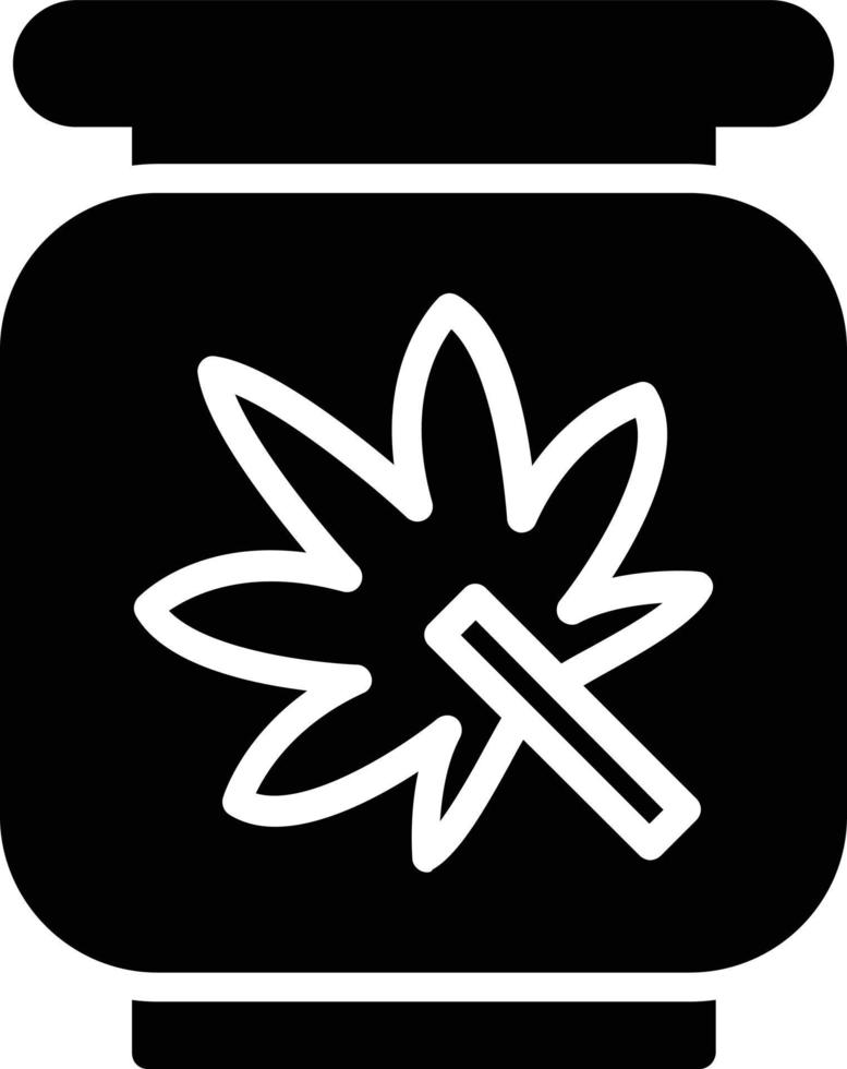 Marijuana Glyph Icon vector