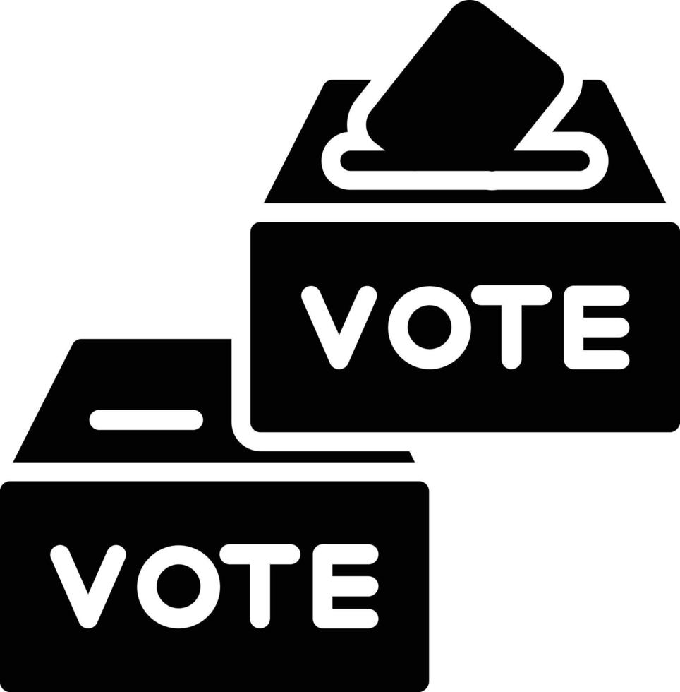Polling Glyph Icon vector