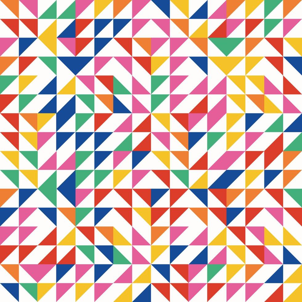 Abstract vector pattern design. Seamless pattern with colorful simple shapes. Geometric shape modern stylish texture.