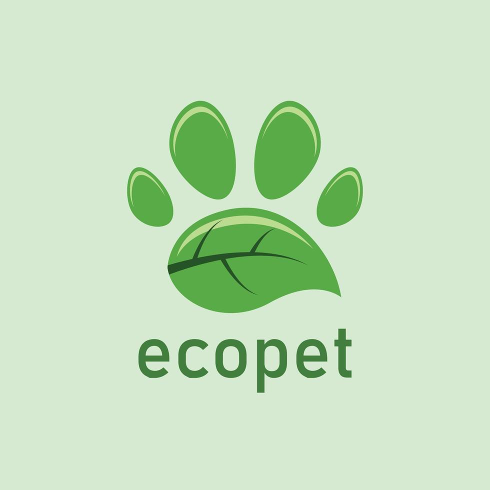 diseño de logotipo de mascota ecológico vector