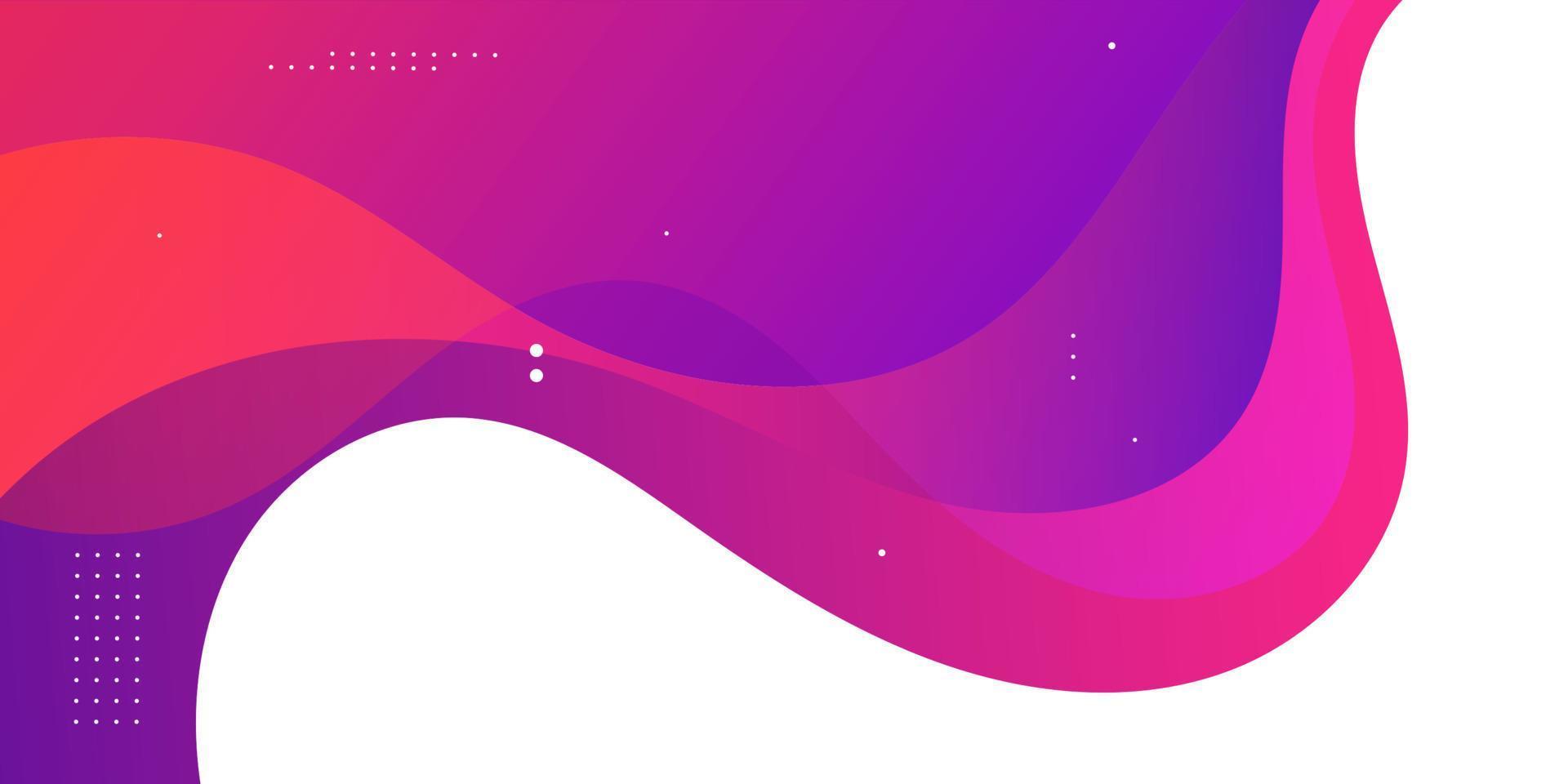 fondo minimalista líquido abstracto con degradado rosa y morado vector