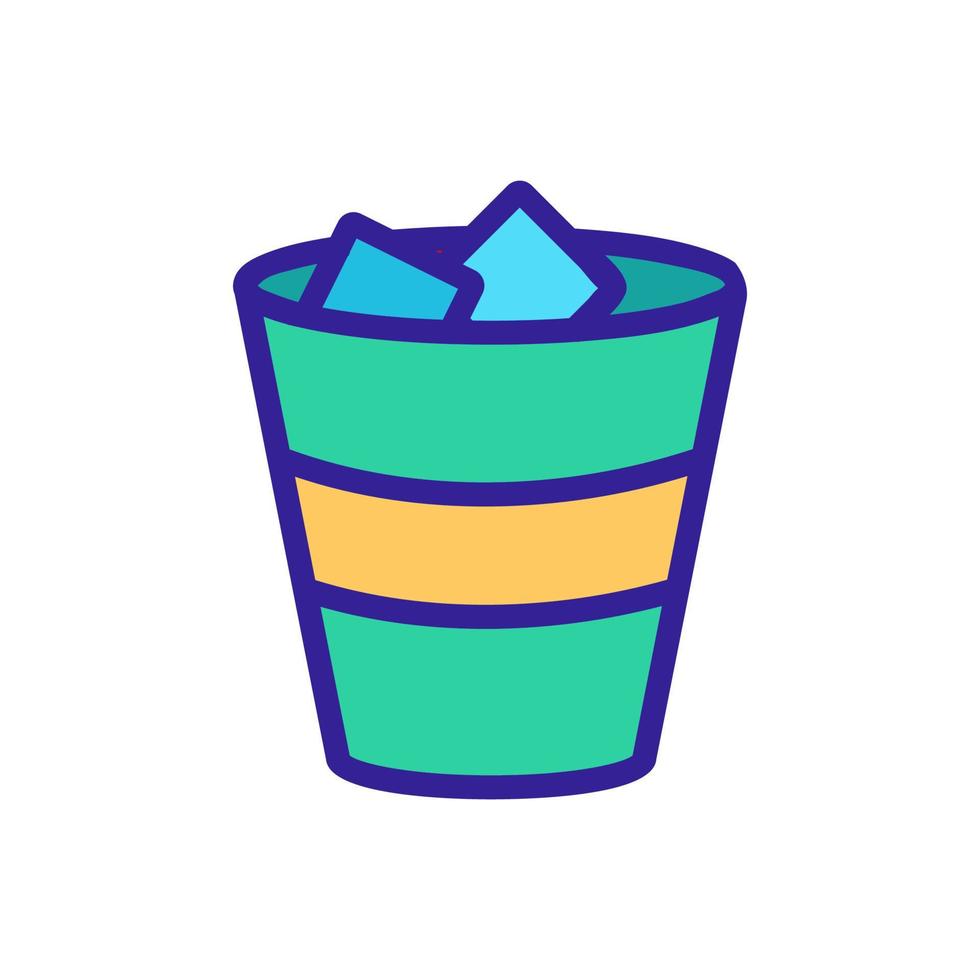 Delicious soda icon vector. Isolated contour symbol illustration vector