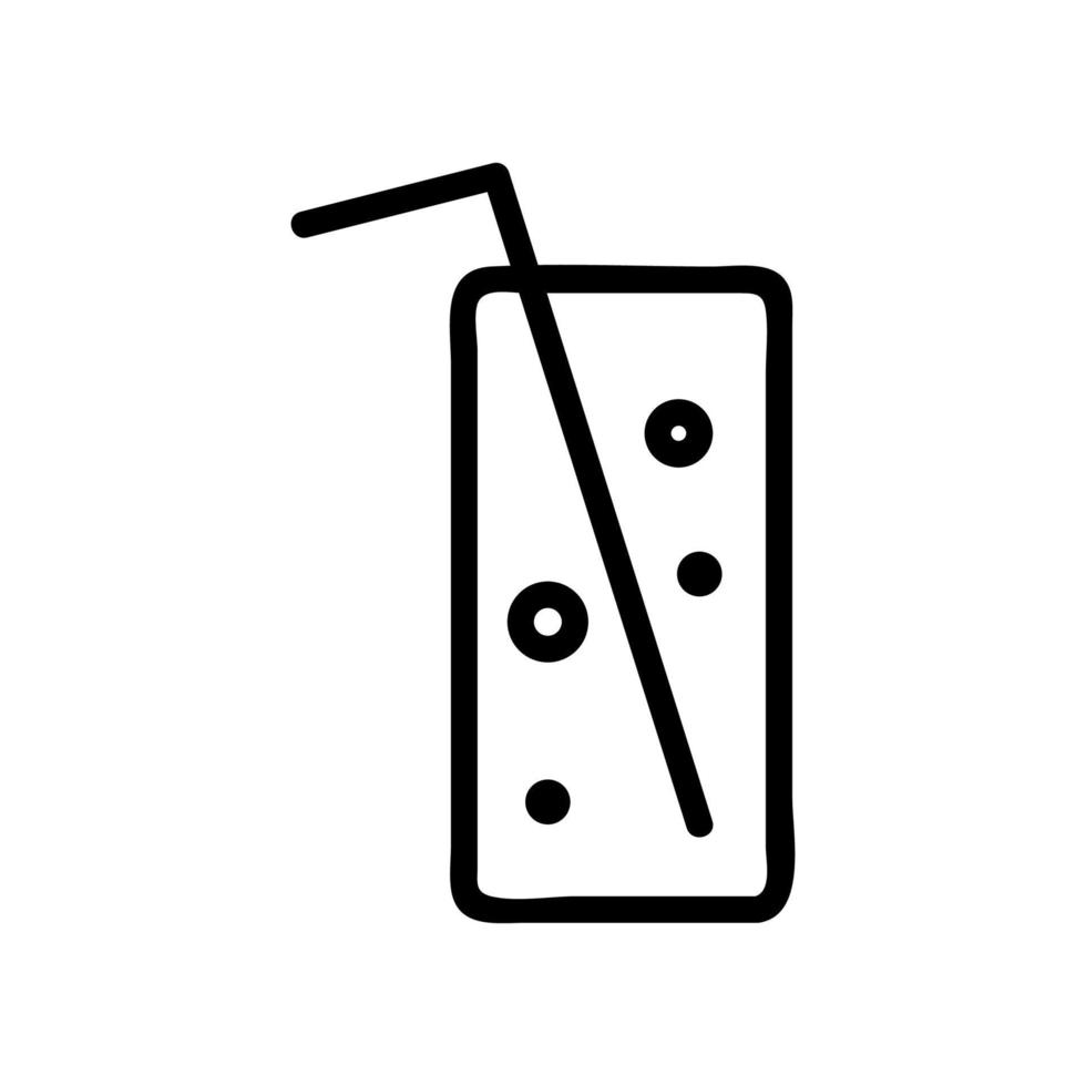 soda icon vector. Isolated contour symbol illustration vector