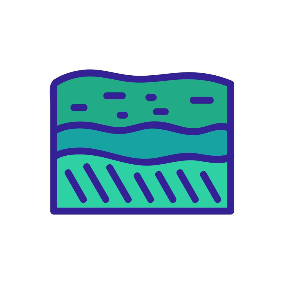 soil layers icon vector outline illustration