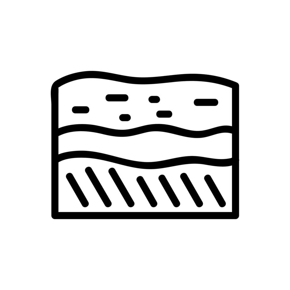 soil layers icon vector outline illustration