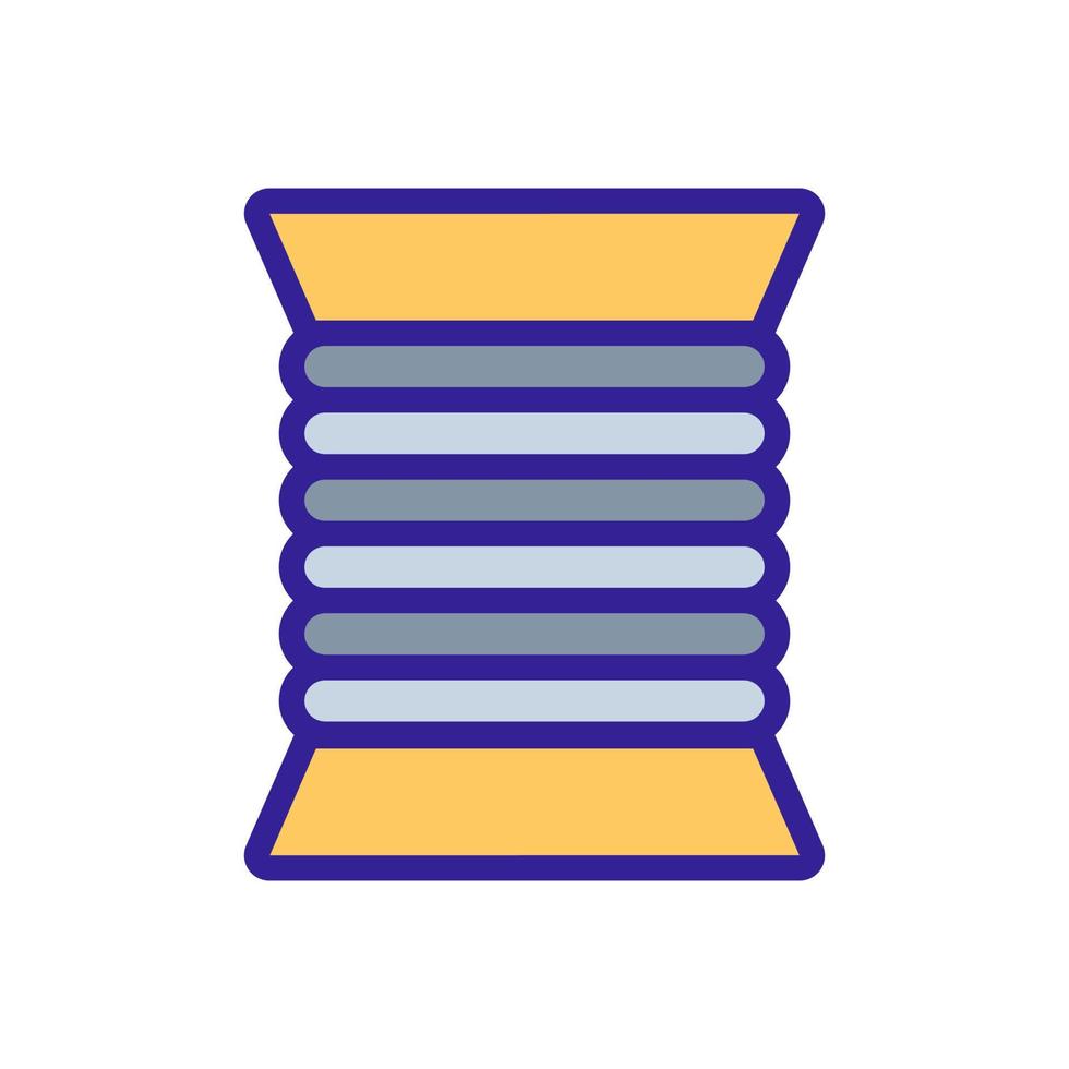 coiled cable cord icon vector outline illustration