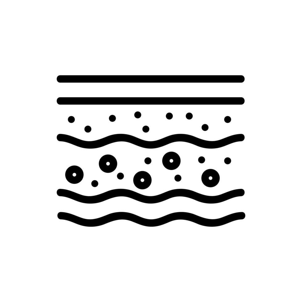several layers of soil icon vector outline illustration