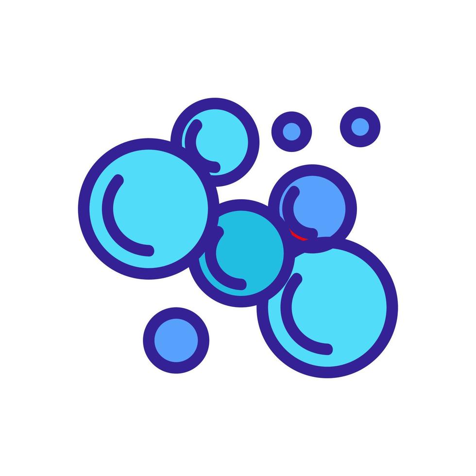 foam, bubbles icon vector. Isolated contour symbol illustration vector
