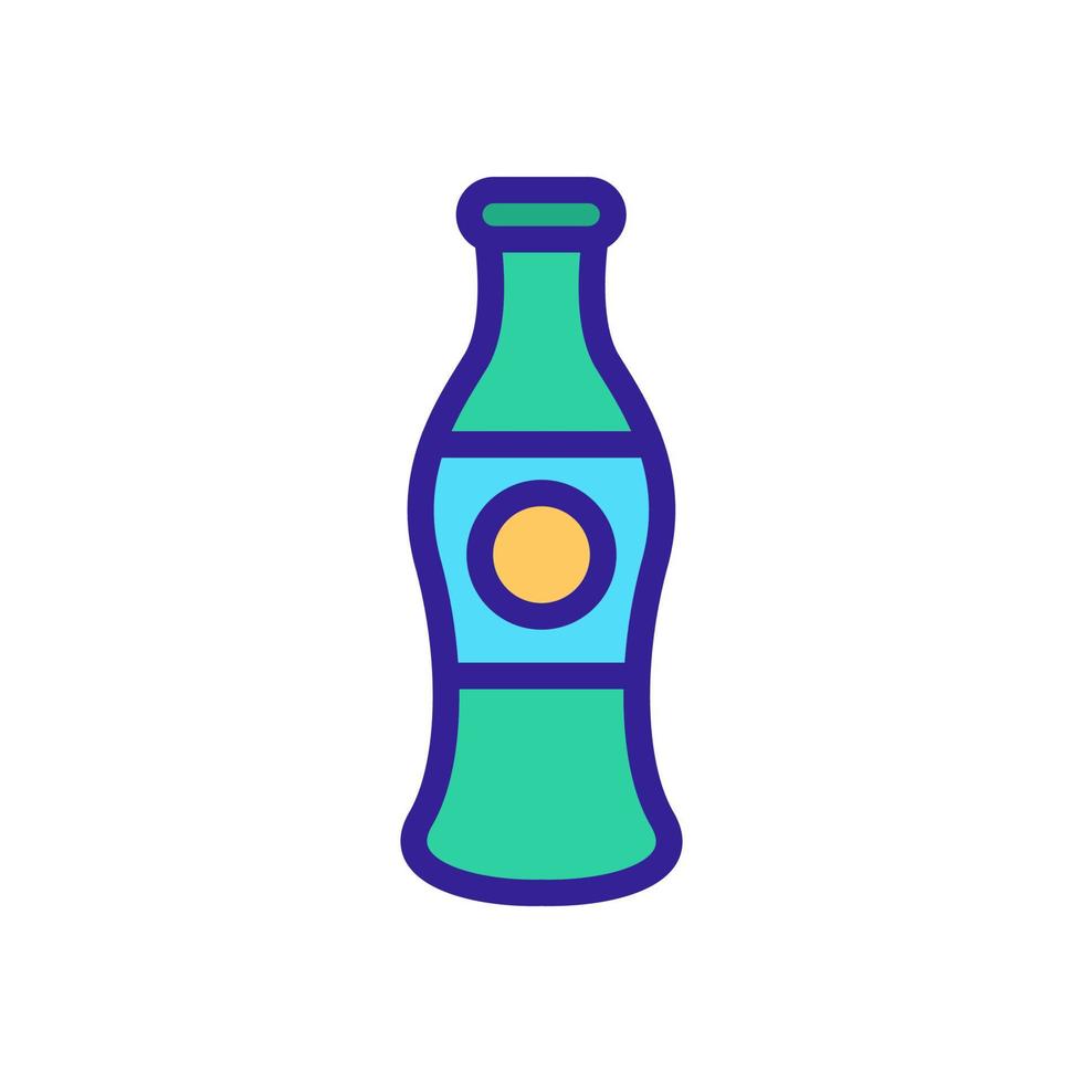 fizzy drink icon vector. Isolated contour symbol illustration vector