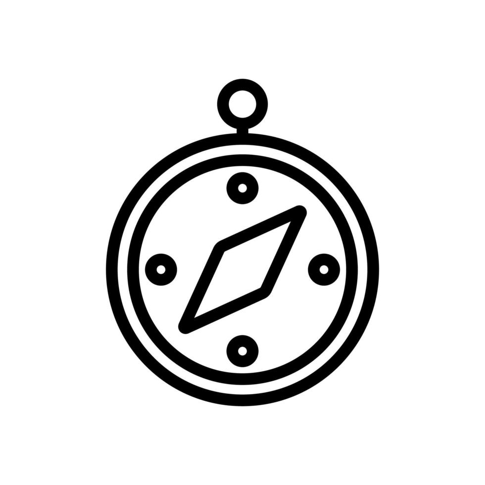 compass to determine path icon vector outline illustration