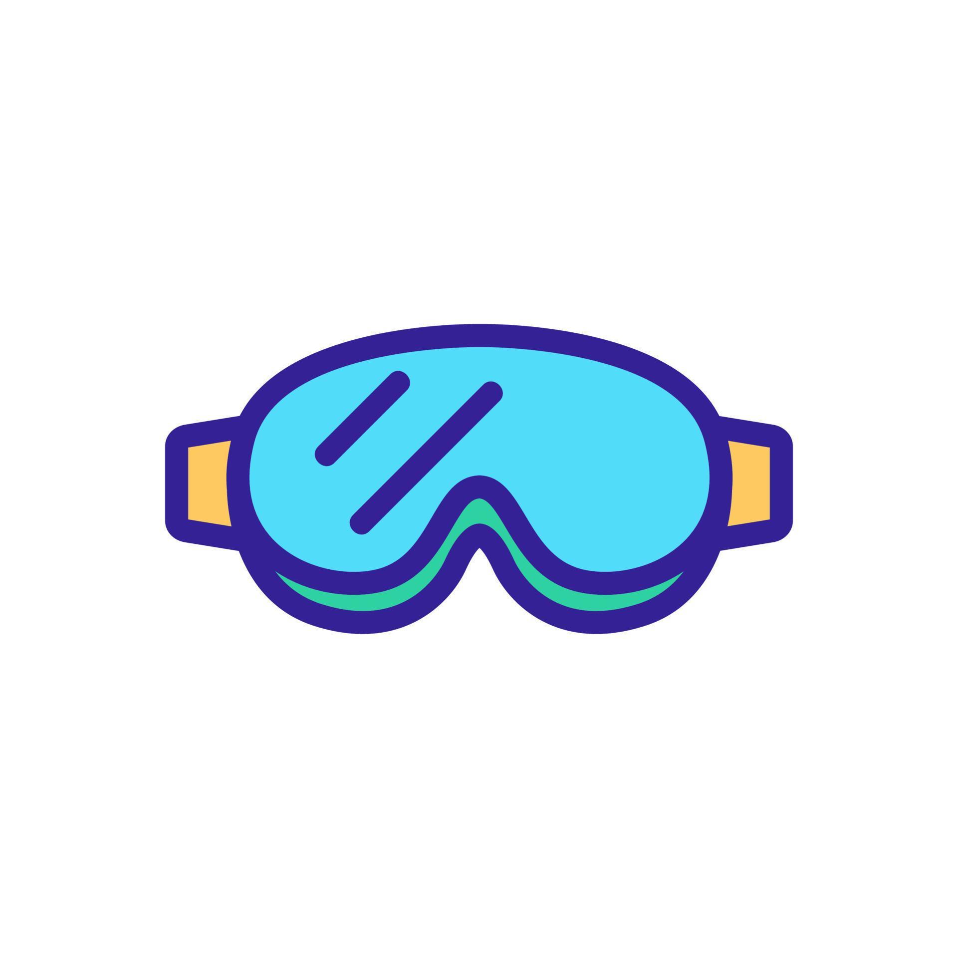 protective safe eye mask icon vector outline illustration 9682935