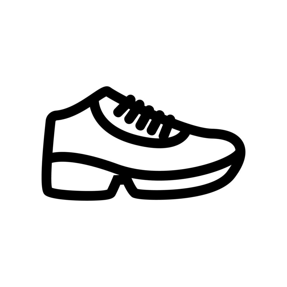 Sneakers icon vector. Isolated contour symbol illustration vector