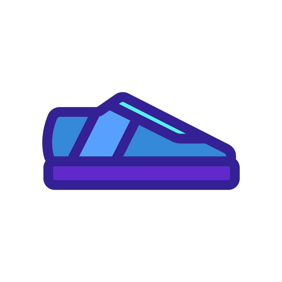 Sneakers icon vector. Isolated contour symbol illustration vector