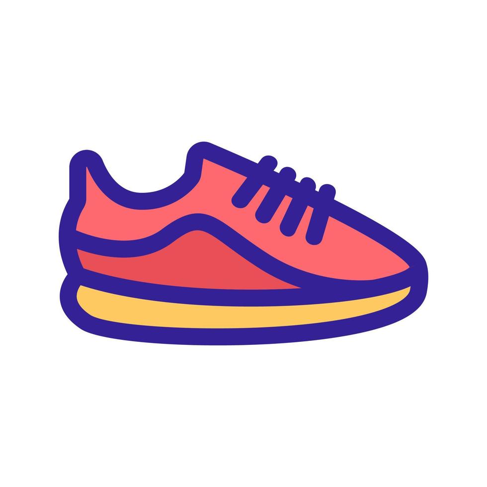 vector de icono de zapatillas. ilustración de símbolo de contorno aislado