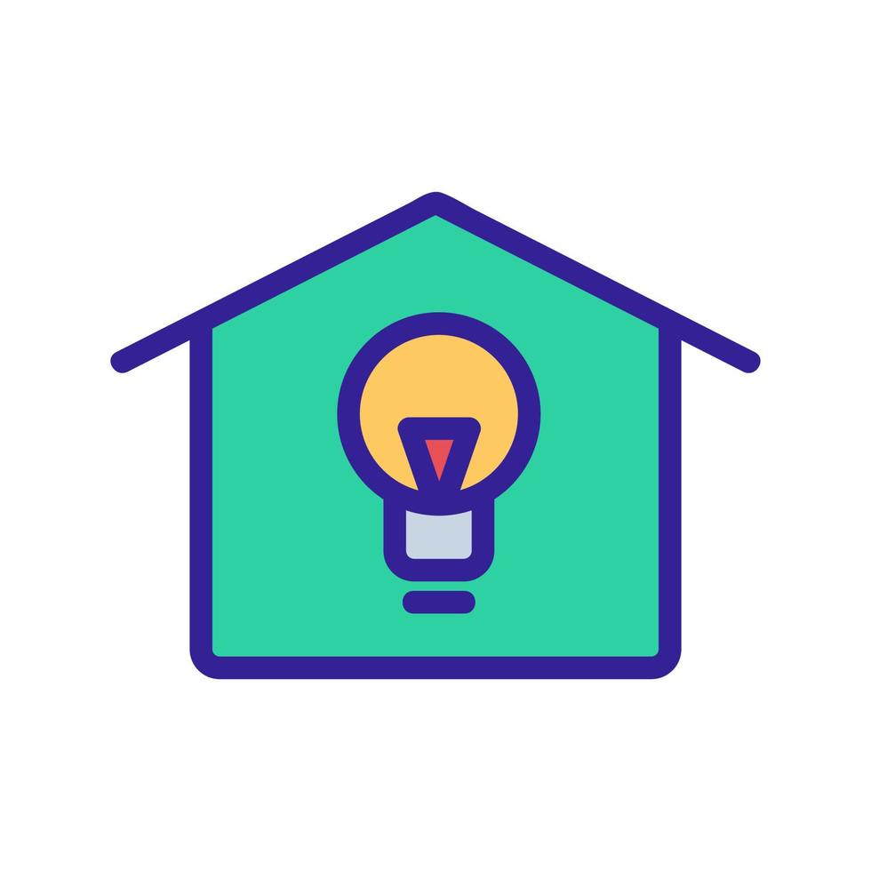 Smart house icon vector. Isolated contour symbol illustration vector