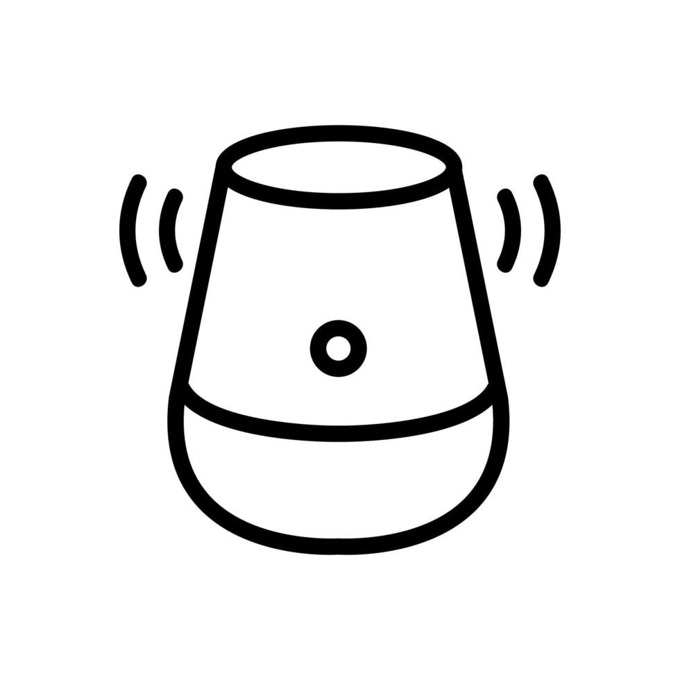 vector de icono de control de voz. ilustración de símbolo de contorno aislado