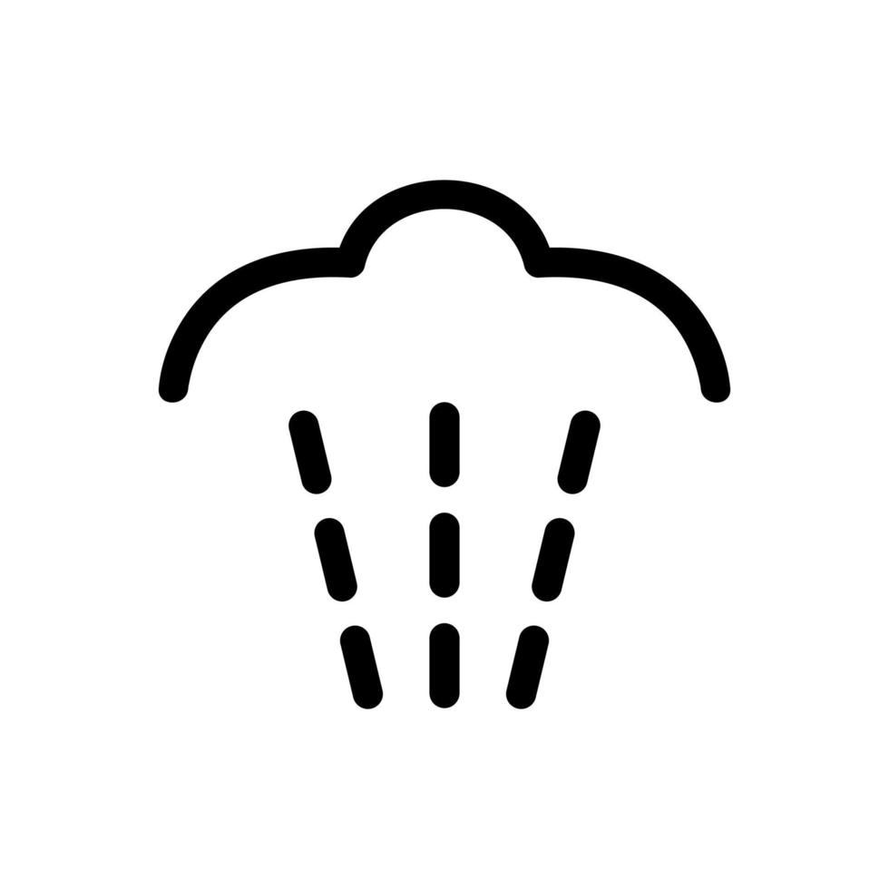the smell of the icon vector. Isolated contour symbol illustration vector
